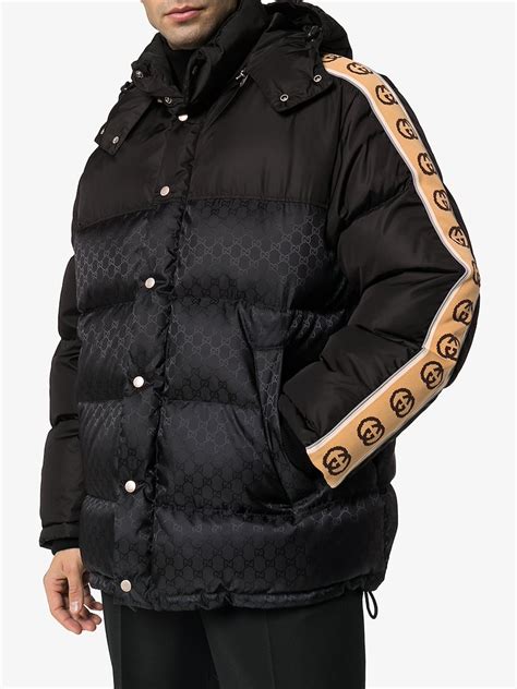 gucci men's puffer jacket|Gucci padded jacket men's.